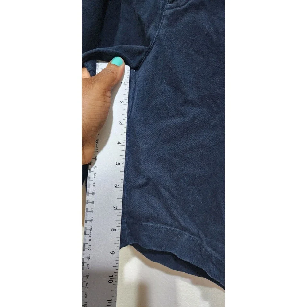 Vtg Polo Golf  Ralph Lauren Shorts Mens 38 Blue Linen Chino Pleated Preppy Solid
